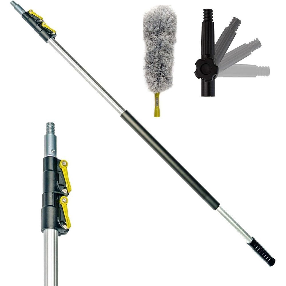 12 ft Reach 5 to 12 ft DocaPole Extension Telescopic Pole High Reach Duster Kit‎